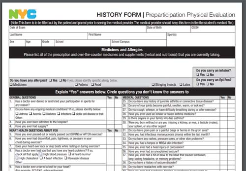 Psal Medical Form Printable - Printable Forms Free Online